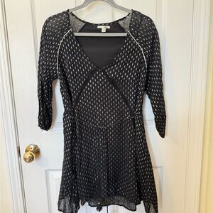 Amuse Society Black Dress with Metallic Details